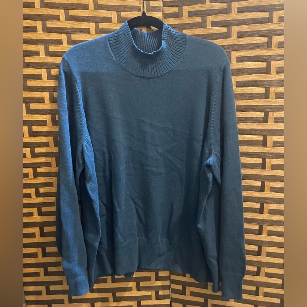 OLD NAVY blue sweater mock neck women’s xxl